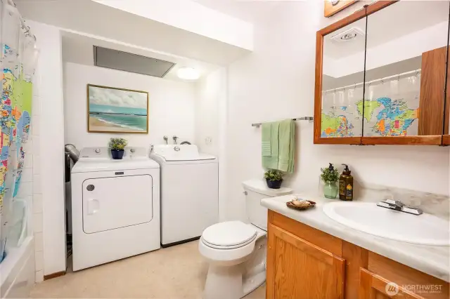 Laundry and Full bath