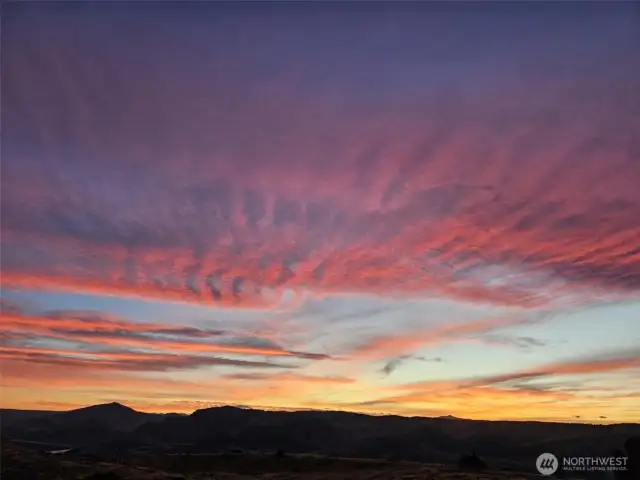 Sunset views to the SW