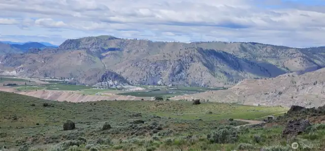 View towards Chelan Airport behind the hill, SW