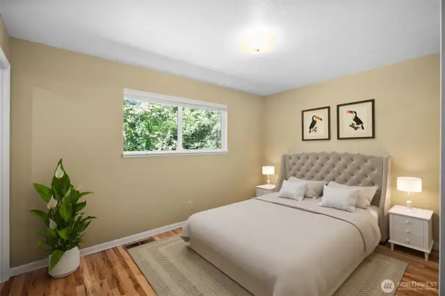 Primary bedroom adjoins to full bathroom
