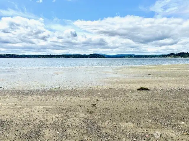 Down at the Beach level looking out to the Sound- Don't forget- Tidewater rights are transferred with the Sale of this property!  You could possibly Lease those out???