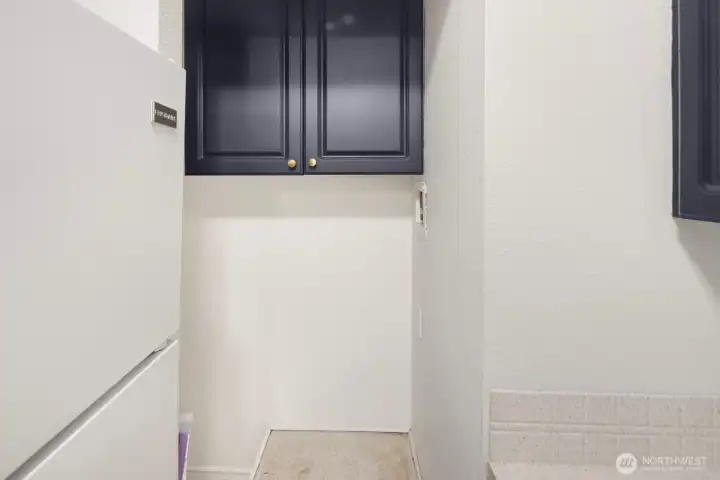 pantry closet and has hook ups for washer/dryer