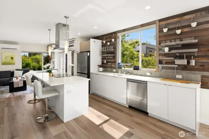 Bright sunny kitchen