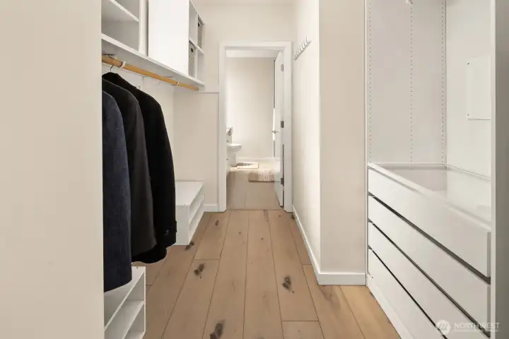 Primary walk-through closet