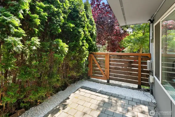 Ground floor patio