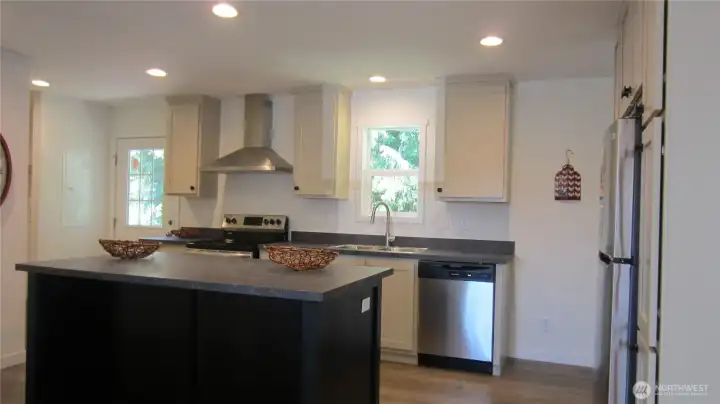 Kitchen stainless steel appliances.Taken when display/model