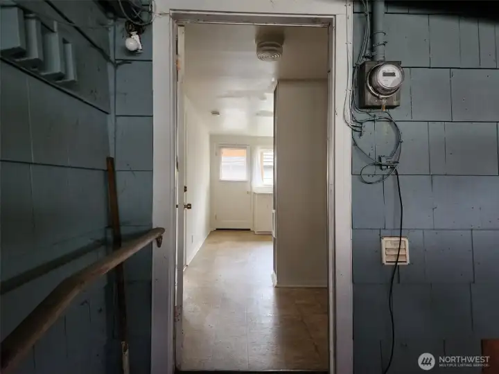Back Door from Carport, Covered Area