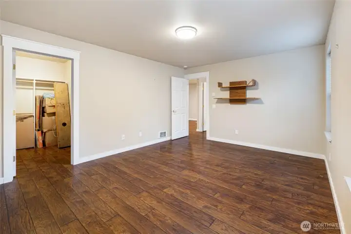 bedroom with walk-in closet