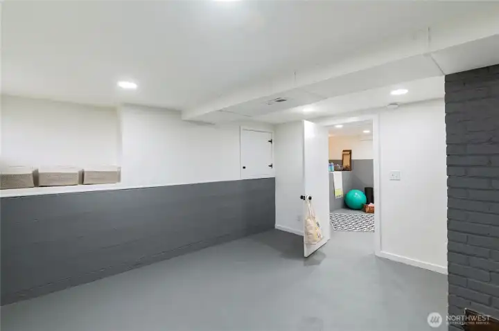 Basement Bonus Room with attached Bathroom