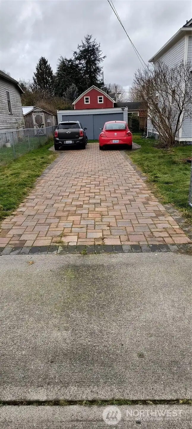 New paved driveway