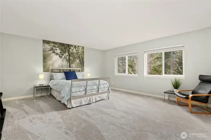 Upstairs spacious Primary Bedroom