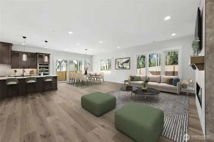 Virtual staging to show furniture placement