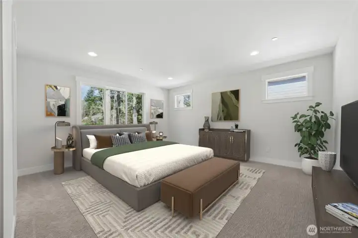 Virtual staging to show furniture placement