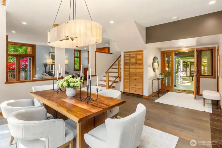 Open and airy layout rich in elevated Craftsman style.