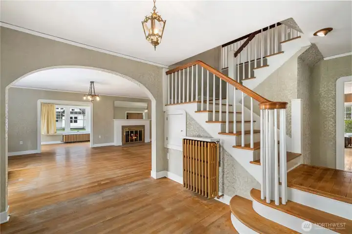 Entry and view into the Living Room