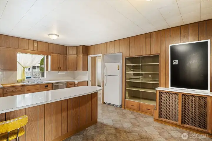 Kitchen off of the Dining room & Laundry