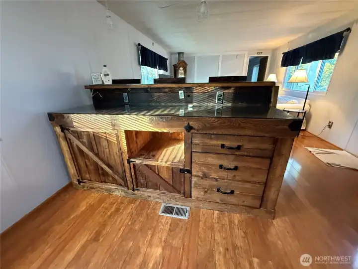 Handmade eating bar