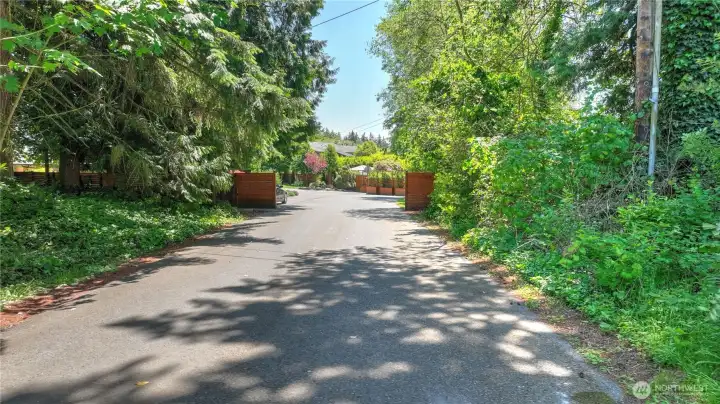 Here is your private driveway that feels worlds away!
