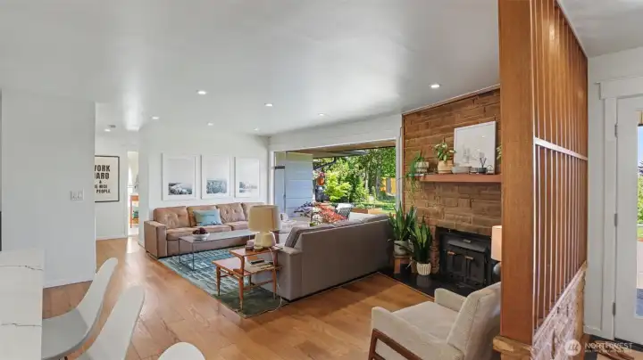 Open concept living.