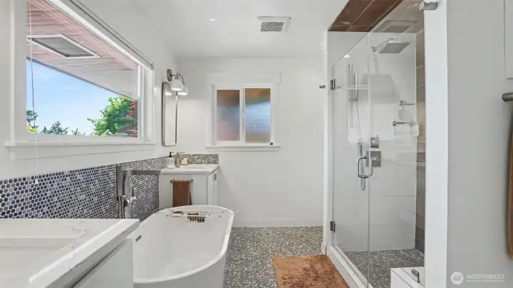 Spa-like bathroom.