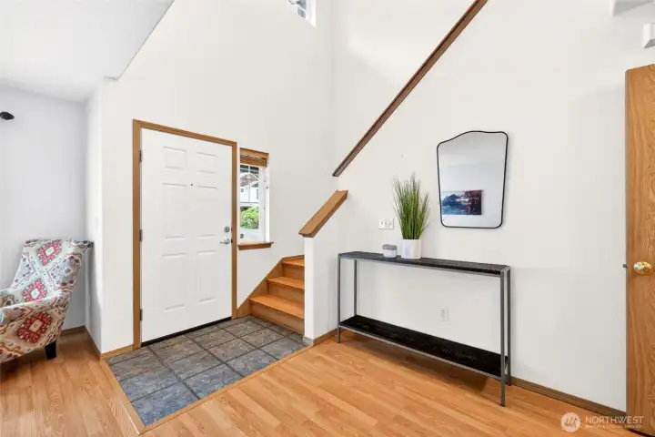 Another view of the entry. Living room is to viewers left. Another view of the entry. Living room is to viewers left.
