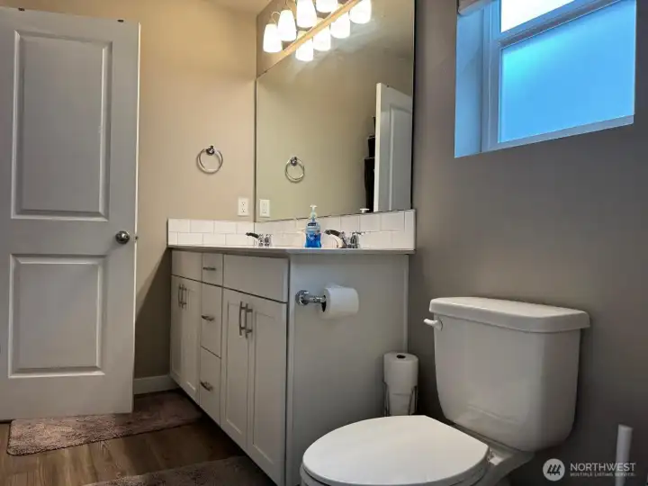 Easily accessible from the bedrooms and the loft area. Easily accessible from the bedrooms and the loft area.