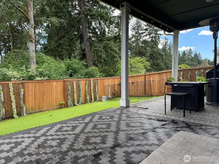 Enjoy the natural view while relaxing on your covered porch. Enjoy the natural view while relaxing on your covered porch.