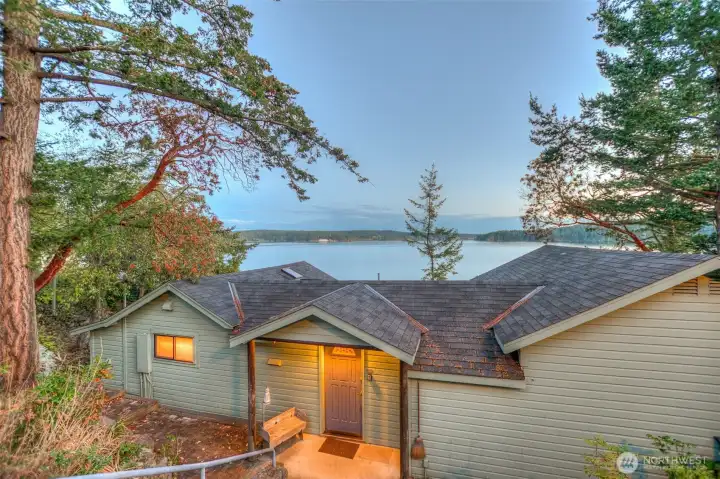 Nestled on the waterfront facing south to the sound. Nestled on the waterfront facing south to the sound.