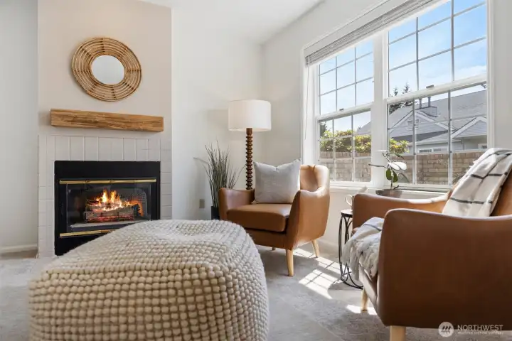 Your going to love this cozy fireplace. Your going to love this cozy fireplace.