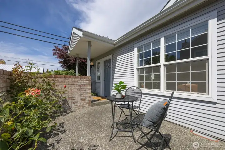Your own private patio. Your own private patio.