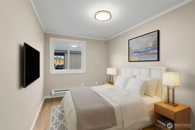 2nd bedroom, staged