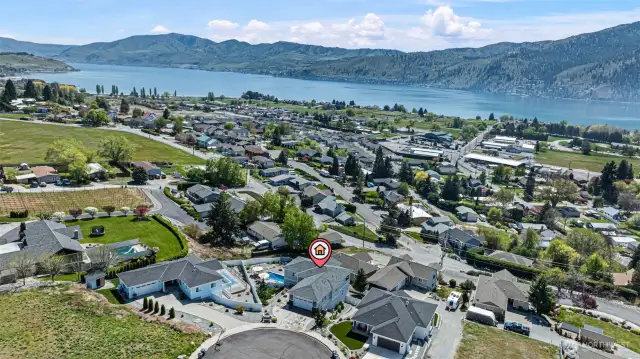 Looking back towards the town of Chelan.