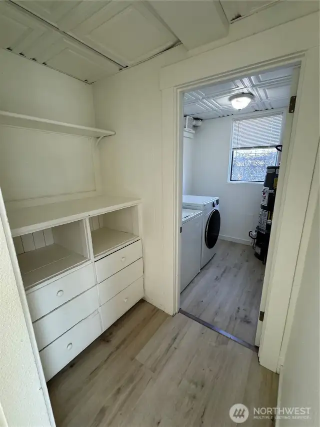 Utility/laundry room. You don't see many multi-family properties with a laundry room and folding table.