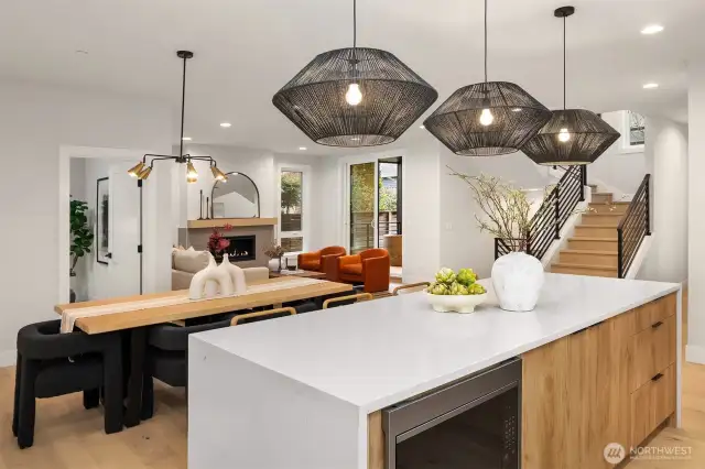 *Refrigerator will be paneled to match the cabinets