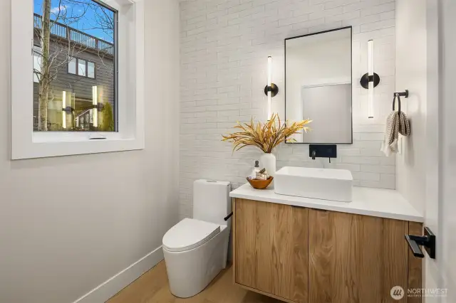 Main floor powder bath
