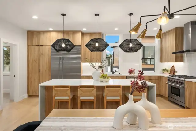 *Refrigerator will be paneled to match the cabinets