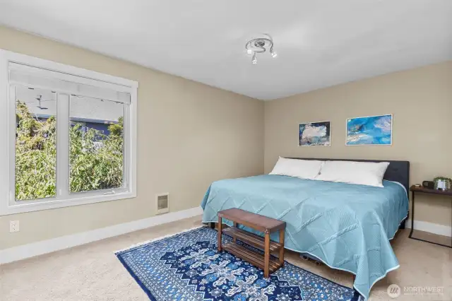 Specious Primary Bedroom also with beautiful, large windows,