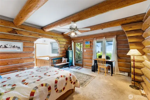 Master Bedroom with Access to the Deck