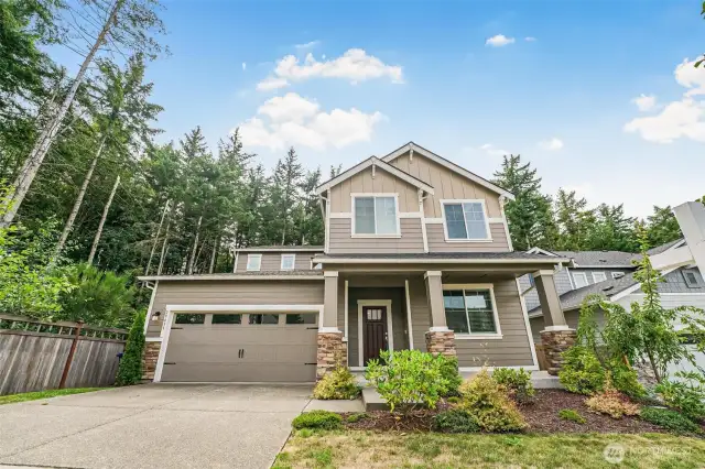 Desirable location with greenbelt/open space on the side and behind this home.