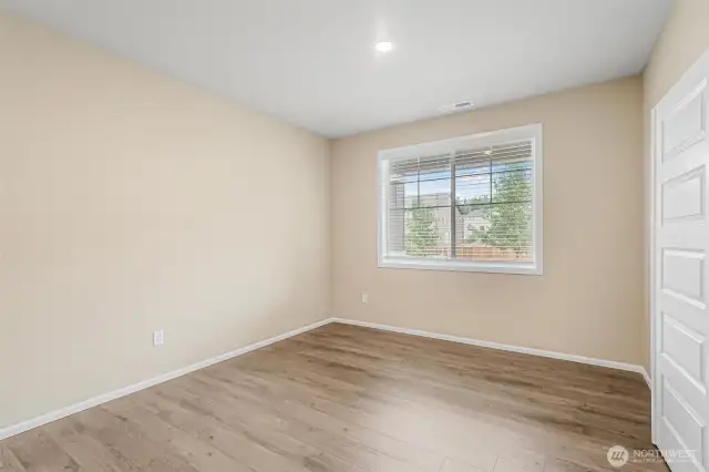 Main floor office simplifies working at home.