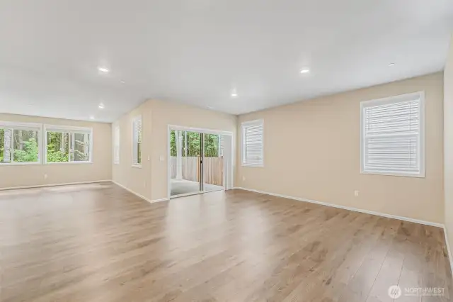 Desirable open concept living.