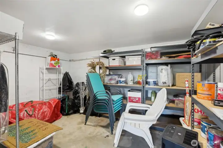 Huge personal STORAGE room on the premises.