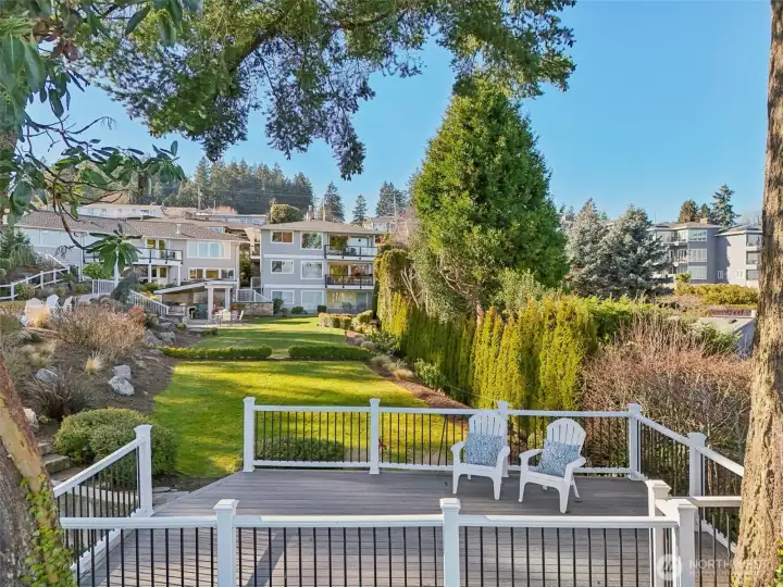 An easement allows you to enjoy the views from this community deck