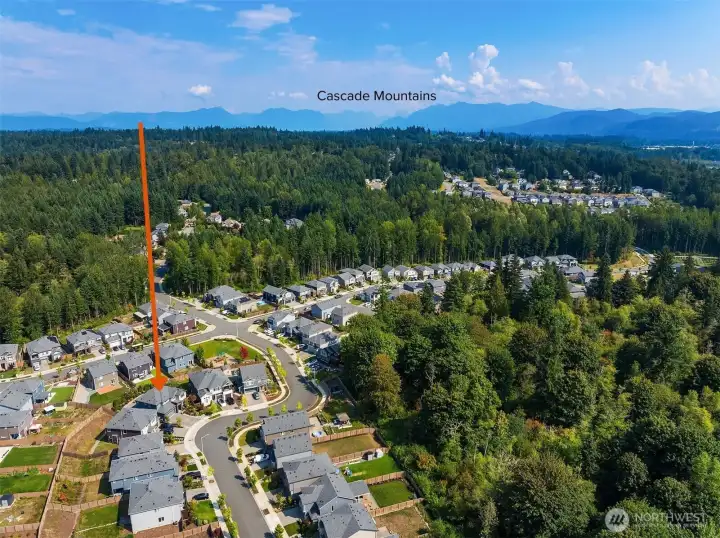 Looking East towards the Cascades.