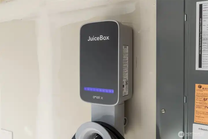 EV charger in the garage