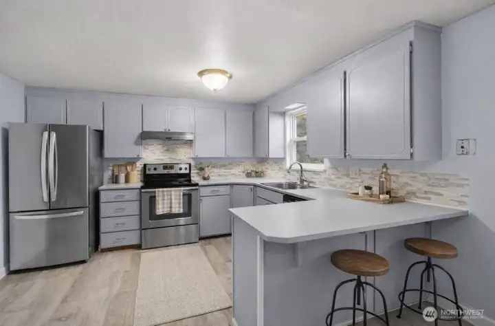 Kithchen virtually staged