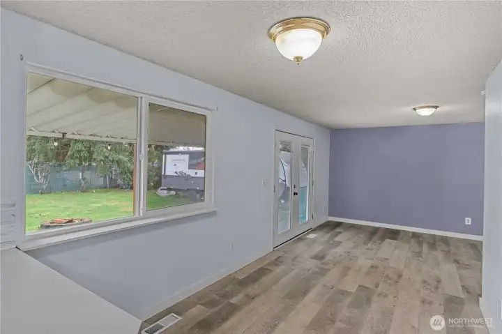 looking from kitchen into dinning or bonus space