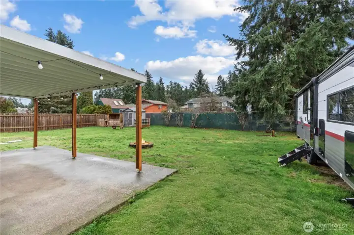 Backyard w/ patio