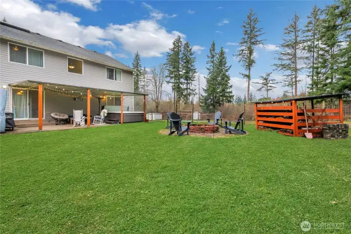 Back Yard. Yard digitally enhanced