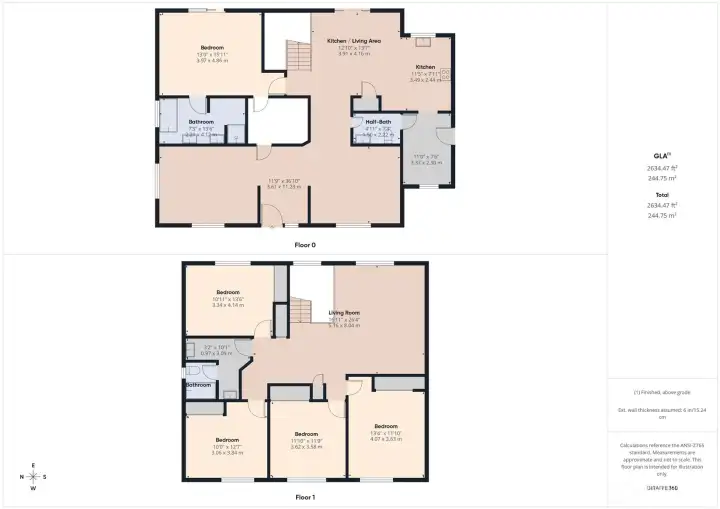 Floor plan.  Also see Matterport Video attached